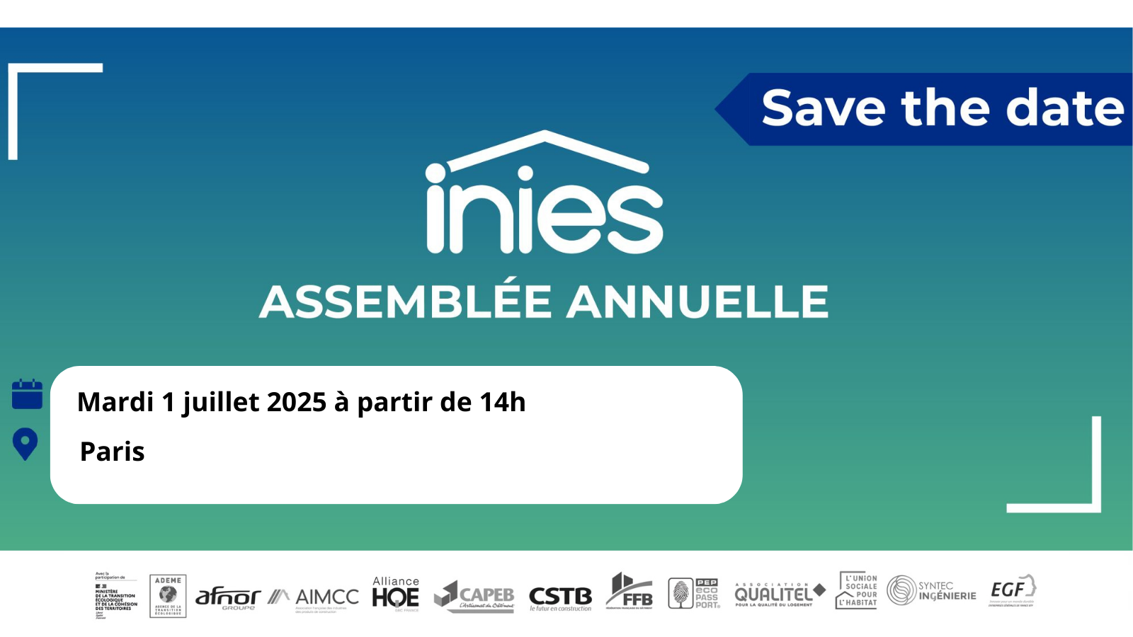 Inscription à l’Assemblée annuelle INIES 2025